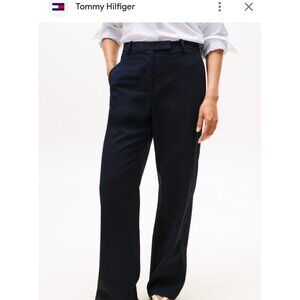 Tommy Hilfiger Dress Pants Navy Blue Womens Size 6 Tapered High Rise